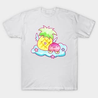 Pineapple and Peach Fruit Angels T-Shirt